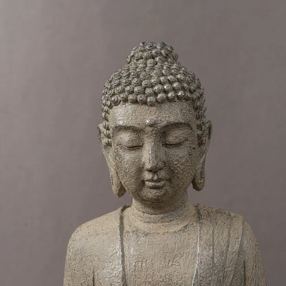 RAKKS Zen Buddha Statue – Resin Dekor für Zuhause &amp; Teeraum 🧘‍♂️