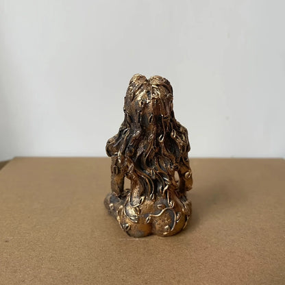 🌍 Gaia Mutter-Erde-Göttin Statue – Naturgeist-Dekoration aus Harz für Zuhause, Altar &amp; Garten