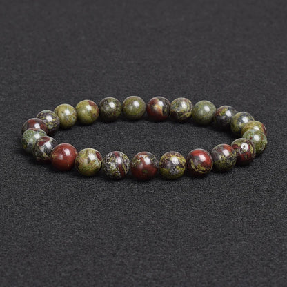 💎 Natürlicher Stein Perlen Armband – Apatit, Lapislazuli, Tigerauge &amp; Mehr (Unisex, 6–8mm Perlen)