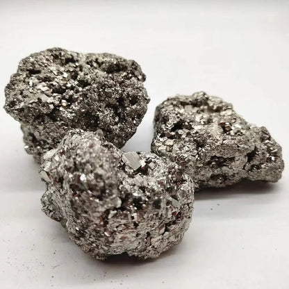 Rohe Tumbled Pyrit Steine – Natürlicher Kristall für Heilung &amp; Sammlung 🪙