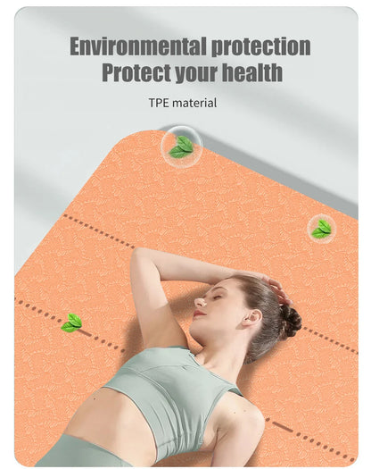 WESTTUNE Eco TPE Yoga Mat – 6mm Non-Slip with Alignment Guide + Strap &amp; Bag (183×61cm)