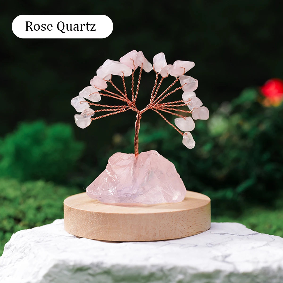 🌳✨ Natürlicher Edelstein Kristall Glücksbaum – Feng Shui Wohlstandsdeko 💎🏡💖