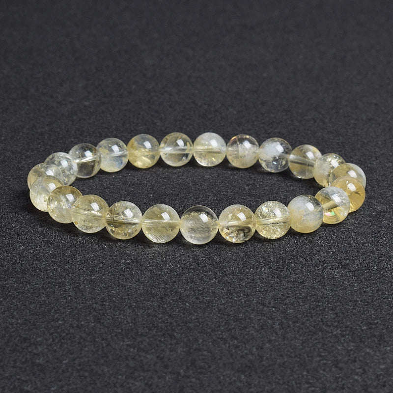 💎 Natürlicher Stein Perlen Armband – Apatit, Lapislazuli, Tigerauge &amp; Mehr (Unisex, 6–8mm Perlen)